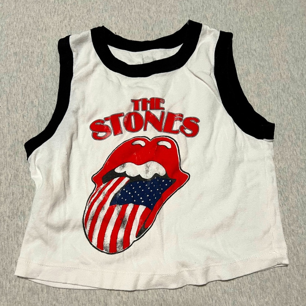 Rolling Stones crop top